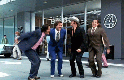 Anchorman Cast Jumping Up